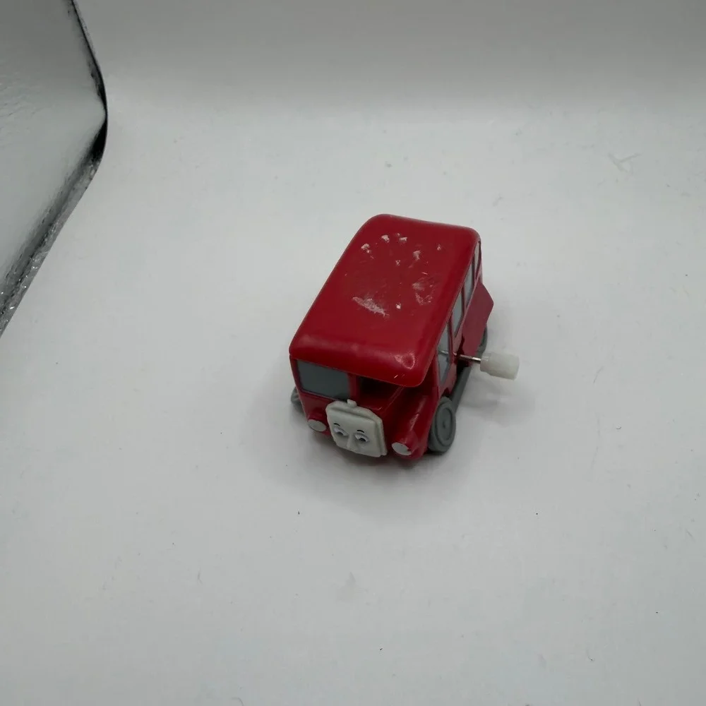 Vintage 1997 Thomas & Friends Bertie the Bus Wind Up Toy Tomy Britt Allcroft Red